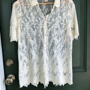 Sundance Ivory Button Down Top